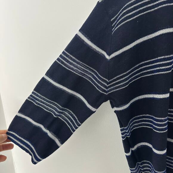 Gerard Darel Striped Bateau Neckline Sweater Size XL - Picture 4 of 11